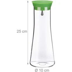 Relaxdays Karaffe 10023434 Zylindrisch, Mit Deckel, 1 Liter -Einrichtungsgeschäft d758cb10eac210910f852ba0fda142c603c33797 karaffe relaxdays 10023434 zylindrisch