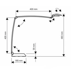 Maul Schreibtischlampe Maulspace LED, Dimmbar, Silber, Mit Standfuß -Einrichtungsgeschäft da3ae70c58adf4333e9186ba088ac0759b7db1a6 schreibtischlampe maul maulspace led