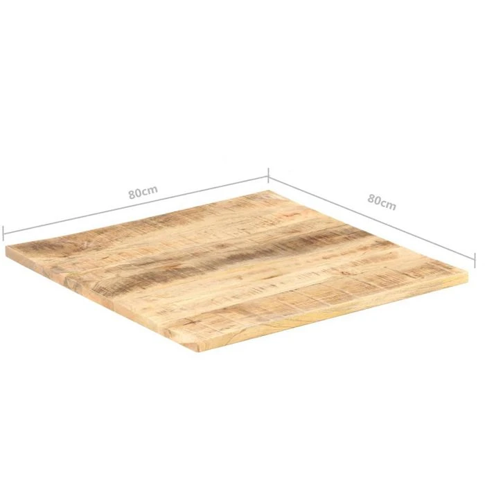 VidaXL Tischplatte 286030, Aus Massivholz, Quadratisch 80 X 80 Cm, Mango 8 VidaXL Tischplatte 286030, Aus Massivholz, Quadratisch 80 X 80 Cm, Mango – Bild 6