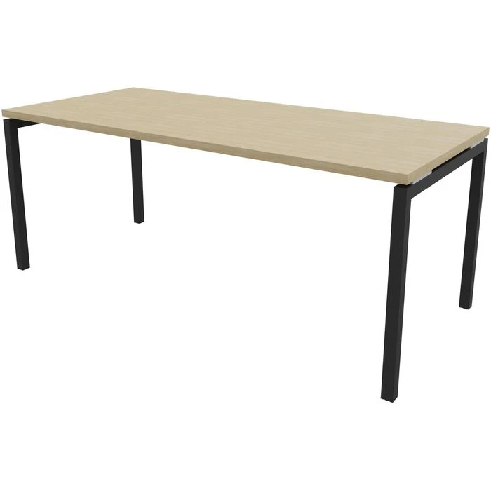 Quadrifoglio Schreibtisch Idea+ 01, Maße: 180 X 80cm, Eiche / Dunkelgrau 3 Quadrifoglio Schreibtisch Idea+ 01, Maße: 180 X 80cm, Eiche / Dunkelgrau