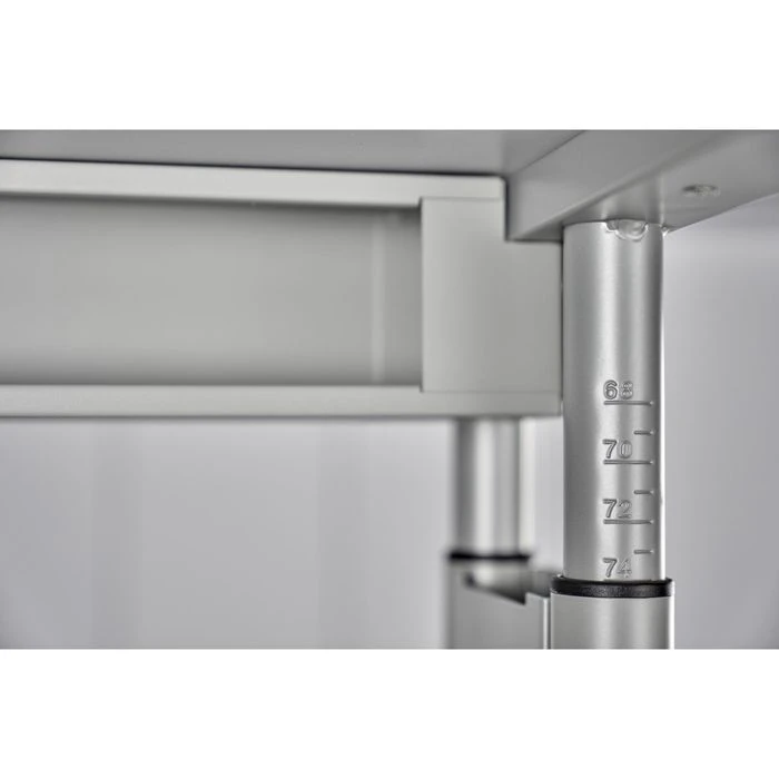 Hammerbacher Schreibtisch Z-Serie, Verstellbar, 180 X 68-82 X 80, Lichtgrau / Graphit 5 Hammerbacher Schreibtisch Z-Serie, Verstellbar, 180 X 68-82 X 80, Lichtgrau / Graphit – Bild 3