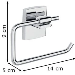 Tesa Toilettenpapierspender Klaam, 40258, Ohne Bohren, Metall, Für 1 Kleinrolle, Silber -Einrichtungsgeschäft e3683f11e83ca7aa014c52991f01139d8b6bd25e toilettenpapierspender tesa klaam 40258