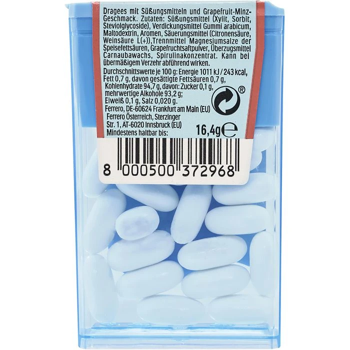 Tic-Tac Fruchtbonbons X-Fresh Grapefruit Mint, Zuckerfrei, 16,4g 7 Tic-Tac Fruchtbonbons X-Fresh Grapefruit Mint, Zuckerfrei, 16,4g – Bild 5