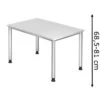 Hammerbacher Schreibtisch H-Serie, Weiß, Höhenverstellbar, 120 X 68,5-81 X 80cm -Einrichtungsgeschäft e4044b08d3e87e76e06c920865c1ea6086454726 schreibtisch hammerbacher h serie weiss