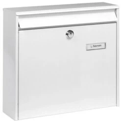 Burg Wächter Burg-Wächter Briefkasten Potsdam 877 W, Aus Stahl, Weiß