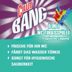 Cillit-Bang WC-Duftspüler 6 In 1 Türkisspüler, Tropical Lagune, Im Korb, 2 Stück -Einrichtungsgeschäft e8cfbb7e7a05a53ee1a6d0c0adbdb3c718c09b31 wc duftspueler cillit bang 6 in 1 tuerkisspueler