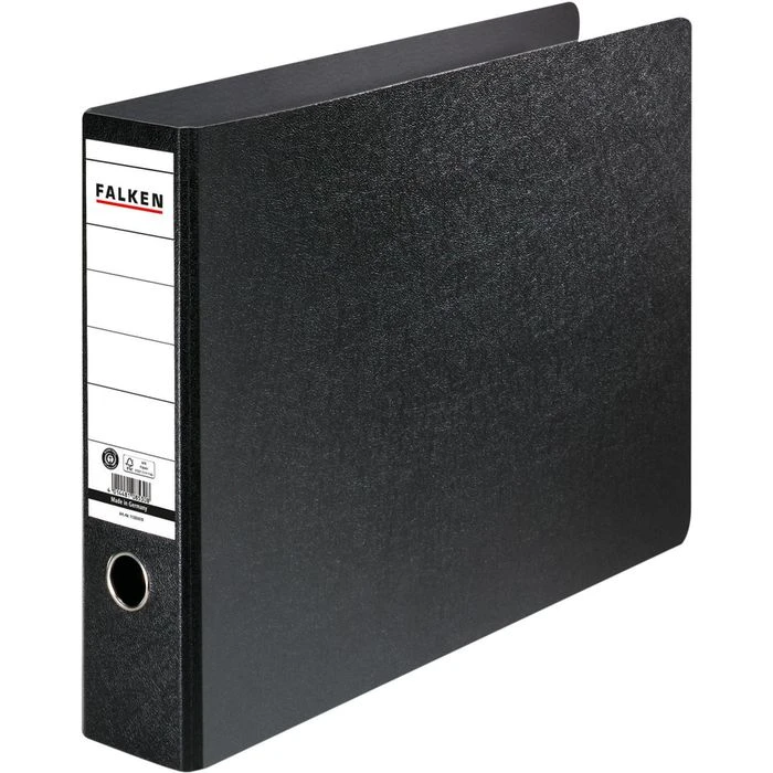 Falken 11285970 Ordner, A3 Quer, Breit, Hartpappe, Schwarz 3 Falken 11285970 Ordner, A3 Quer, Breit, Hartpappe, Schwarz