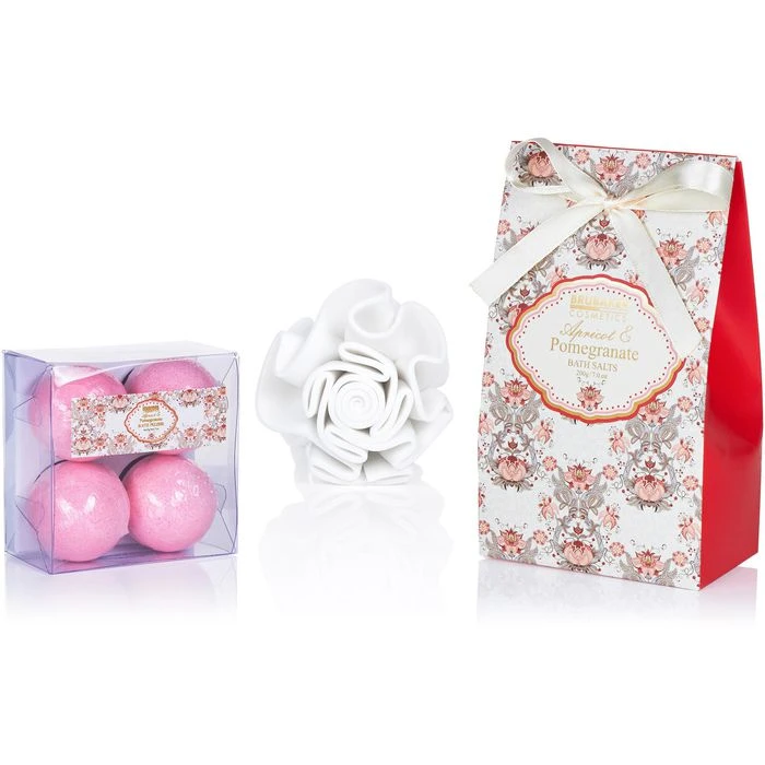 BRUBAKER Geschenkset Cosmetics Apricot&Pomegranate, Bade- Und Dusch-Set, Aprikose Und Granatapfel 5 BRUBAKER Geschenkset Cosmetics Apricot&Pomegranate, Bade- Und Dusch-Set, Aprikose Und Granatapfel – Bild 3