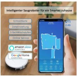 Tesvor Saugroboter X500 Pro, Ladestation, Wischfunktion, Laufzeit 120 Minuten -Einrichtungsgeschäft f6b6e3ef4ed2123f99b5e23dc1a1546ded13f520 saugroboter tesvor x500 pro