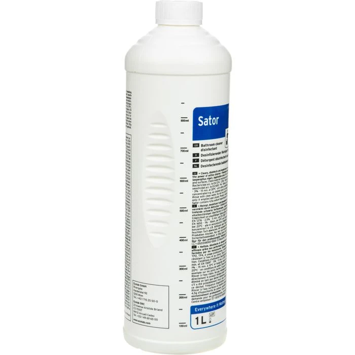 Ecolab Badreiniger Sator, 3004460, Sanitärreiniger, Desinfizierend, 1 Liter 4 Ecolab Badreiniger Sator, 3004460, Sanitärreiniger, Desinfizierend, 1 Liter – Bild 2
