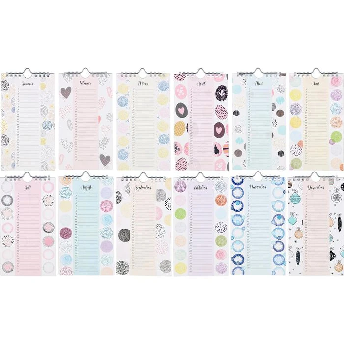 Trötsch Geburtstagskalender 52401N Glamour, Jahresunabhängig, 11 X 20 Cm – Bild 7