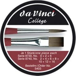Da Vinci Da-Vinci Pinsel College 5403, 10 Stück, Haarpinsel Flach + Rund, In Geschenkdose -Einrichtungsgeschäft f8b31efea4c945c55291327360e34f7564f920ea pinsel da vinci college 5403