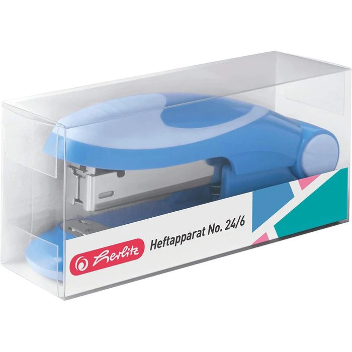 Herlitz Heftgerät 50025459 Ergonomie, Heftleistung 15 Blatt, Baltic Blue 4 Herlitz Heftgerät 50025459 Ergonomie, Heftleistung 15 Blatt, Baltic Blue – Bild 2