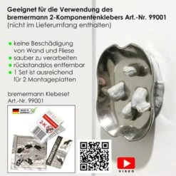 Bremermann Toilettenpapierspender PIAZZA 9463, Metall, Für 1 Kleinrolle, Silber -Einrichtungsgeschäft fc006bbbed7641188c869b6c2c7fd953c74885e8 toilettenpapierspender bremermann piazza 9463