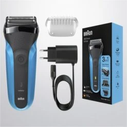 Braun Elektrorasierer Series 3 310BT Shave & Style, Für Herren, Wet & Dry, Mit Trimmer, Schwarz/blau -Einrichtungsgeschäft fd8e0d8f3aa1f9ed8c329ffbe9e49a74f0f1a7c0 elektrorasierer braun series 3 310bt shave und style