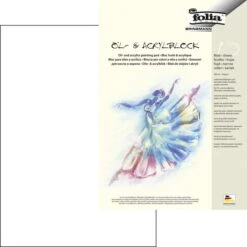 Folia Acrylmalblock 8364 Öl- Und Acrylmalblock, A4, 290g/m², Weiß, 10 Blatt