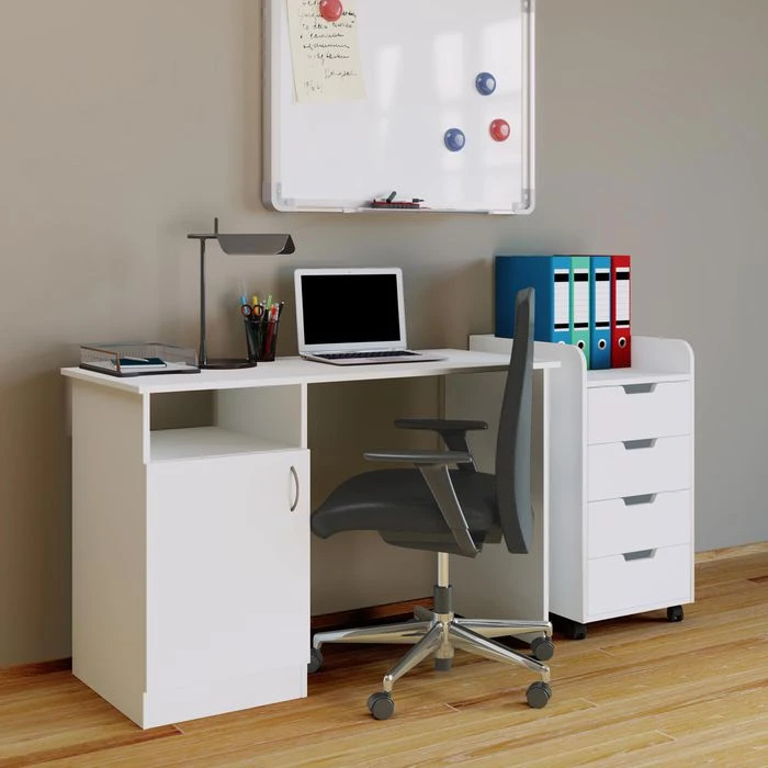 VCM Schreibtisch Desas, 913248, Weiß, Mit Standcontainer, Maße: 115 X 50cm 4 VCM Schreibtisch Desas, 913248, Weiß, Mit Standcontainer, Maße: 115 X 50cm – Bild 2