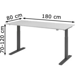 Hammerbacher Schreibtisch XMKA 19, Lichtgrau, Elektrisch Höhenverstellbar, 180 X 70-120 X 80cm 11 Hammerbacher Schreibtisch XMKA 19, Lichtgrau, Elektrisch Höhenverstellbar, 180 X 70-120 X 80cm -Einrichtungsgeschäft fefec11eb0b825ae82f6af0925171c636369a831 schreibtisch hammerbacher xmka 19 lichtgrau