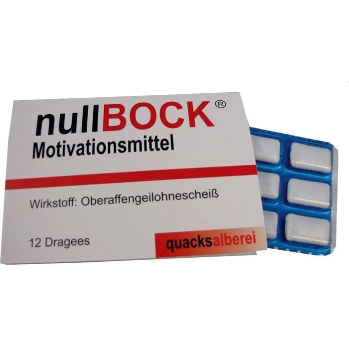 Quacksalberei Kaugummis Null Bock, 12 Dragees 3 Quacksalberei Kaugummis Null Bock, 12 Dragees